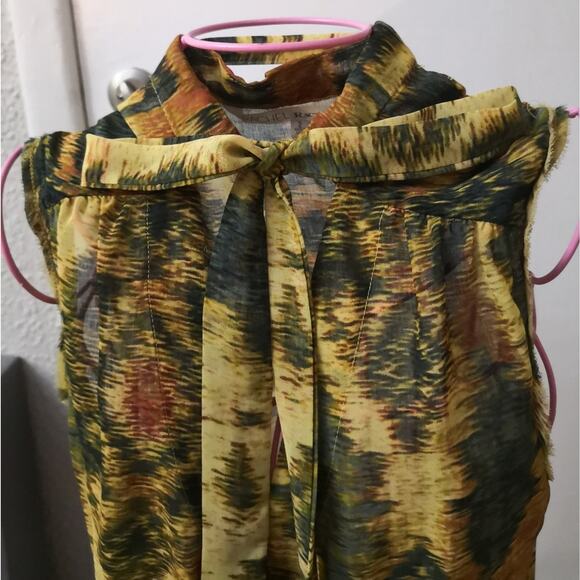 RACHEL Rachel Roy Multicolor NeckTie Blouse 2 Corporate Siren Dopamine Festival - Picture 6 of 11